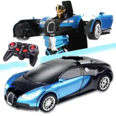 Машинка Робот Трансформер на радіокеруванні Lamborghini robot car Autobots Синя