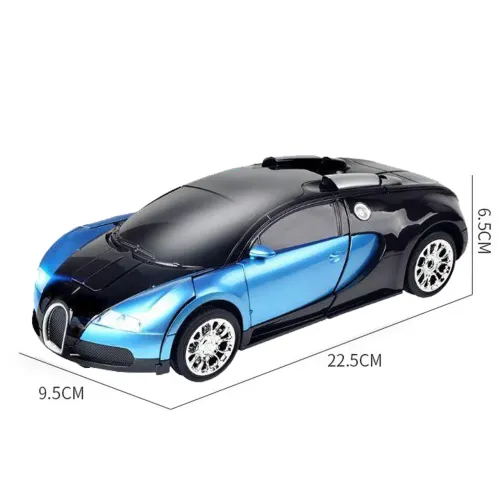 Машинка Робот Трансформер на радіокеруванні Lamborghini robot car Autobots Синя - фото 14