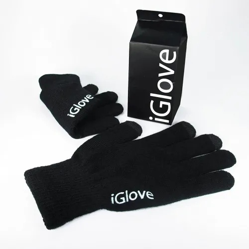 Сенсорні рукавички зимові iGlove для смартфонів універсальний розмір чорні - фото 3