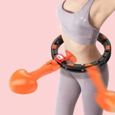 Розумний цифровий масажний хула-хуп з обтяжувачем Hoola - Smart Gym регульована талія