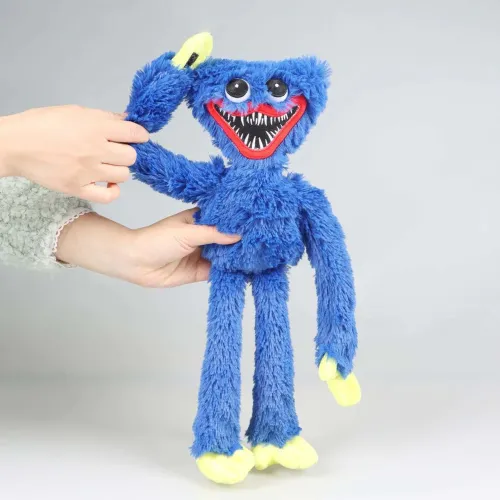 Хагі ваги плюшева іграшка ТОП1 TikTok 40 см Huggy Wuggy з гри Poppy Playtime blue big - фото 4