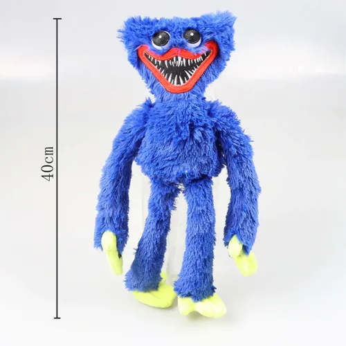 Хагі ваги плюшева іграшка ТОП1 TikTok 40 см Huggy Wuggy з гри Poppy Playtime blue big - фото 6