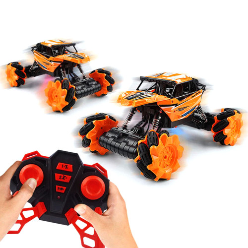 Машинка трюковая вездеход 4WD JZL champions climber на радиоуправлении оранжевый - фото 4