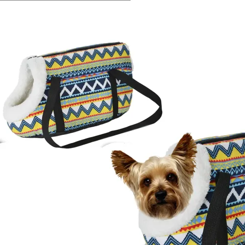 М'яка сумка-перенесення для собак та котів Pet Convenience MIx3 мультиколор L розмір 42X25X30 см - фото 7