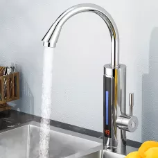 Проточный водонагреватель Delimano RX-011-1, 3000Вт, LCD дисплей, поворот 360 градусов