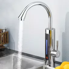 Проточный водонагреватель Delimano RX-011-1, 3000Вт, LCD дисплей, поворот 360 градусов