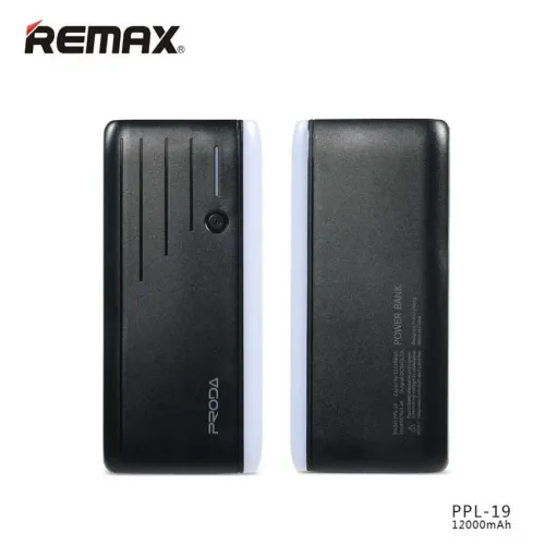 Портативний зарядний пристрій Power bank 12000 мАг Proda Time PPL-19, ліхтарик та стробоскоп - фото 4