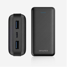 Портативное зарядное устройство Power bank Awei Original P47K 20000mAh Black