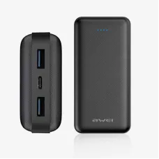 Портативний зарядний пристрій Power Bank Awei Original P47K 20000mAh Black
