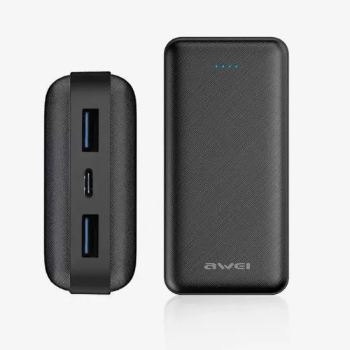 Портативний зарядний пристрій Power Bank Awei Original P47K 20000mAh Black