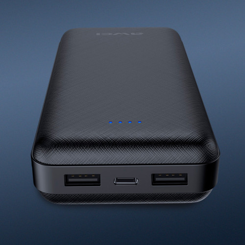 Портативное зарядное устройство Power bank Awei Original P47K 20000mAh Black - фото 7