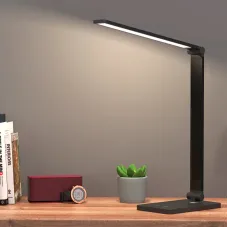 Настільна LED лампа DESK lamp MT-856 від MI, поворот та нахил, 5 режимів, чорна