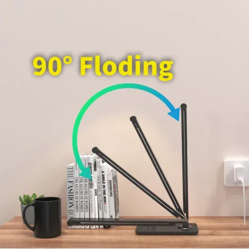 Настольная LED лампа DESK lamp MT-856 от MI, поворот и наклон, 5 режимов, черная - фото 7