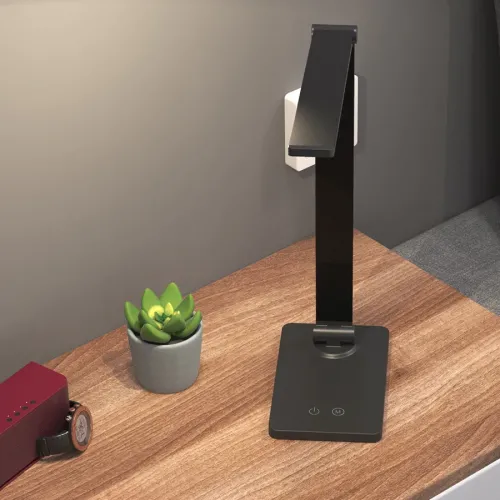 Настольная LED лампа DESK lamp MT-856 от MI, поворот и наклон, 5 режимов, черная - фото 10