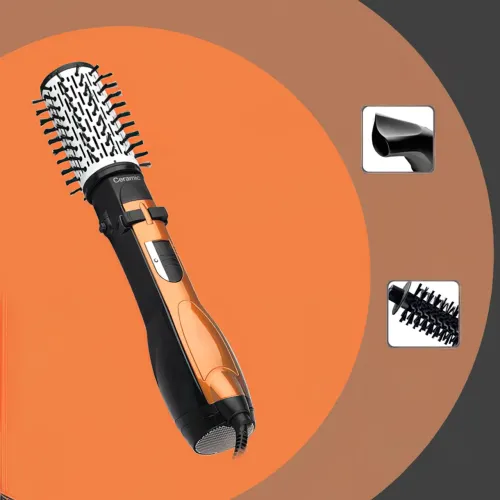 Фен-щітка для волосся БРАШ (Brush) з обертанням Gemei GM 4828 Ceramic pro - фото 4