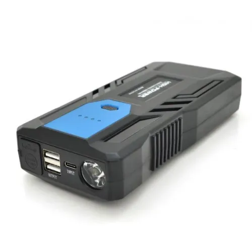 Пусковий пристрій акумулятора Power Bank JUMP STARTER HP 8800 mAh M33, в чохлі - фото 4