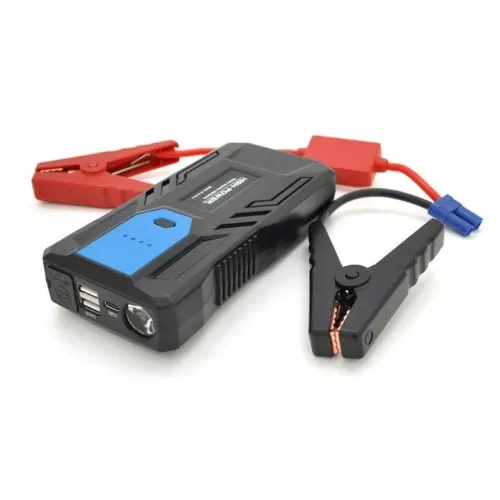 Пусковий пристрій акумулятора Power Bank JUMP STARTER HP 8800 mAh M33, в чохлі - фото 2
