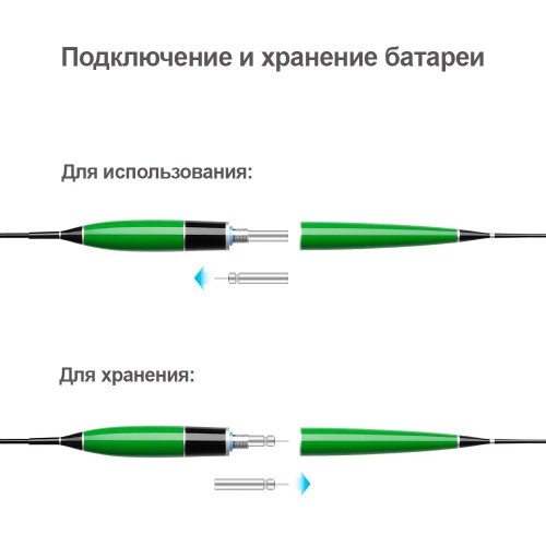 Умный LED поплавок для ночной рыбалки c индикатором поклёвки - фото 3