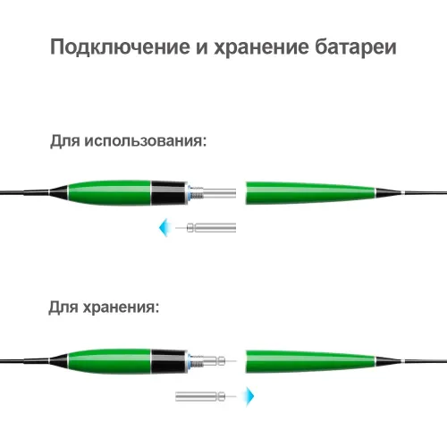 Розумний LED поплавець для нічної риболовлі з індикатором клівки - фото 7