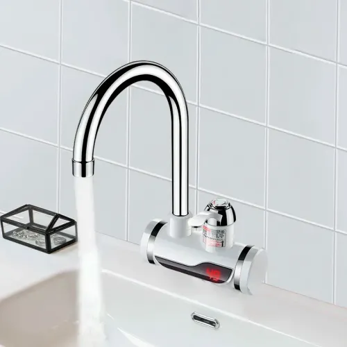 Миттєвий проточний водонагрівач Delimano з LED дисплеєм та бічним підключенням - фото 3