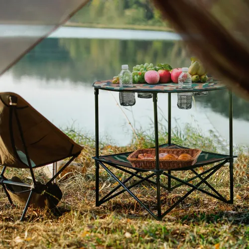Туристичний набір меблів Grand Picnic GP4264, розкладний стіл та 4 стільці, камуфляж, у чохлі - фото 4