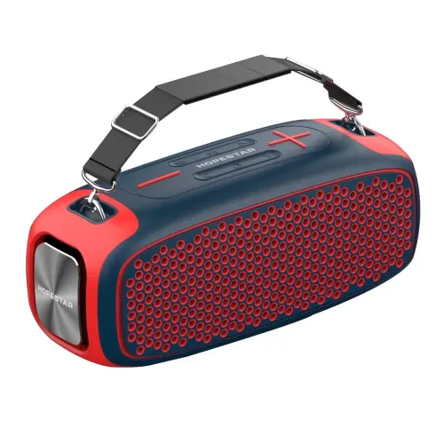 Портативная bluetooth колонка HOPESTAR A30, 6000 мАч Сине-красный