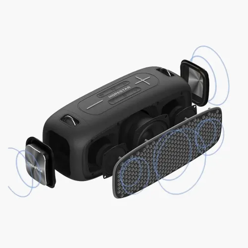 Портативна bluetooth колонка HOPESTAR A30, 6000 мАч Сине-красный - фото 3