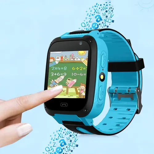 Дитячий розумний годинник Smart Watch F2 з GPS і Sim картою Блакитний - фото 4