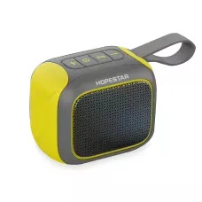 Портативная колонка HOPESTAR A22 с микрофоном и влагозащитой Серо-желтая