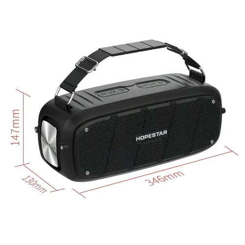 Портативная акустическая Bluetooth колонка Hopestar A20 Желтый - фото 7