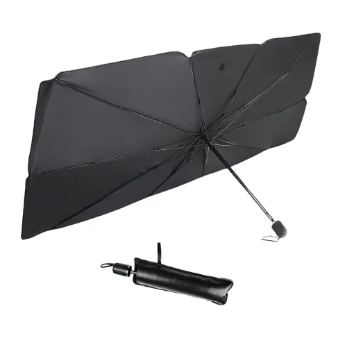 Автомобільна парасолька на лобове скло Car Umbrellas, чорний - фото 2