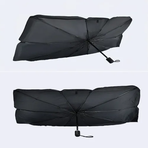 Автомобільна парасолька на лобове скло Car Umbrellas, чорний - фото 3
