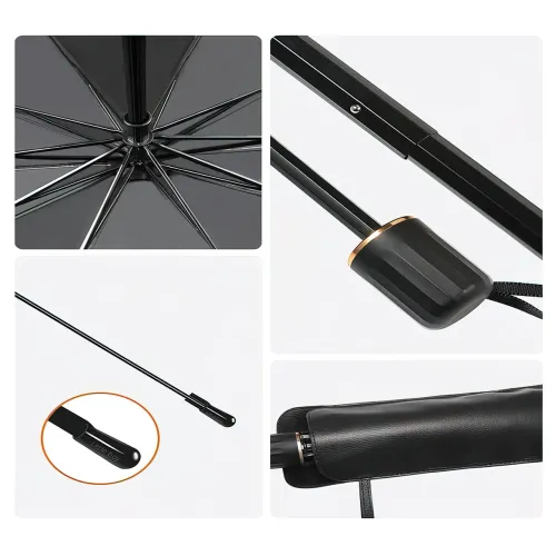 Автомобільна парасолька на лобове скло Car Umbrellas, чорний - фото 5