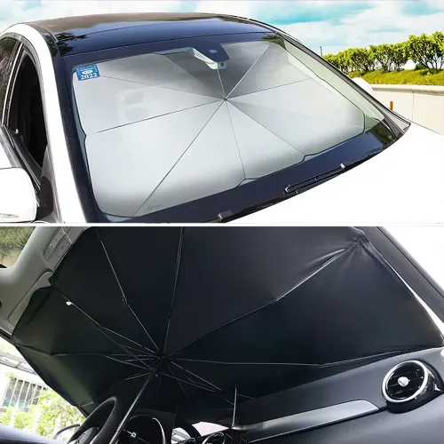 Автомобільна парасолька на лобове скло Car Umbrellas, чорний - фото 6