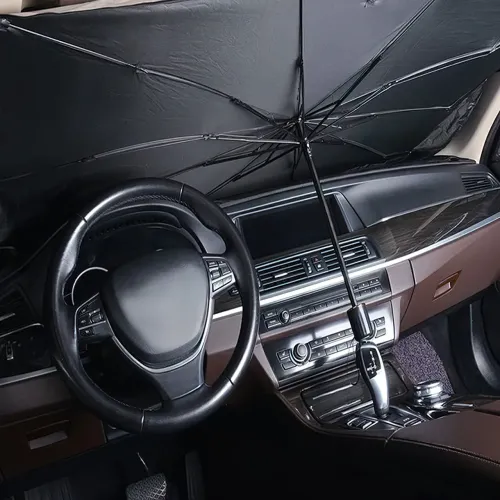 Автомобільна парасолька на лобове скло Car Umbrellas, чорний - фото 7