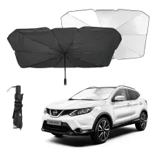 Автомобильный зонт на лобовое стекло Car Umbrellas, чёрный
