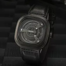 Чоловічий наручний годинник Paidu ударостійкі, WR 20м Чорний
