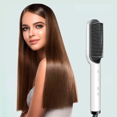 Расческа-выпрямитель Hair Straightener HQT-909 с турмалиновым покрытием - фото 2