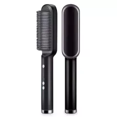 Расческа-выпрямитель Hair Straightener HQT-909 с турмалиновым покрытием Черный