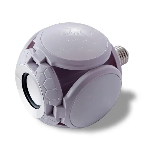 Лампочка з вбудованою колонкою LED Football UFO Lamp EL-2357 40 Вт, E27 - фото 6