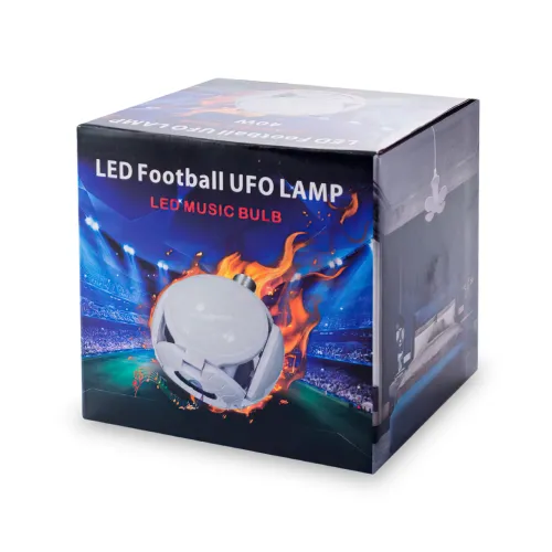 Лампочка з вбудованою колонкою LED Football UFO Lamp EL-2357 40 Вт, E27 - фото 8