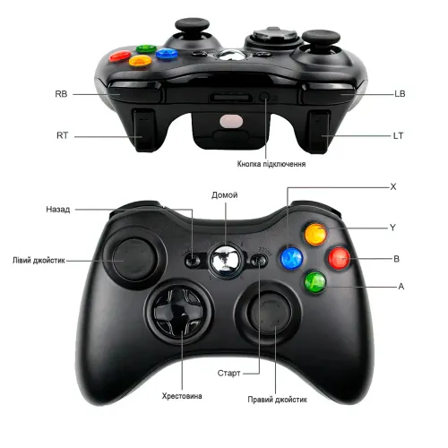 Бездротовий контролер Xbox 360 і ПК, 40 годин безперервної гри - фото 8