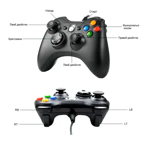 Проводной контроллер для Xbox 360 и ПК - фото 6