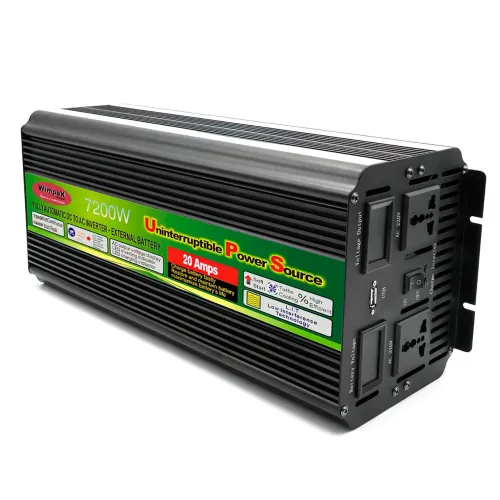 Инвертор-преобразователь напряжения Wimpex UPS, 12В-220В, 7200ВТ, USB3, функция зарядки - фото 4