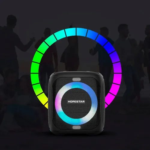 Портативна bluetooth колонка HOPESTAR Party 100, 10000МАч, 50Вт Синій - фото 6