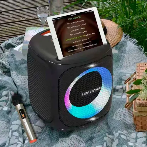 Портативная bluetooth колонка HOPESTAR Party 100, 10000мАч, 50Вт Синий - фото 4