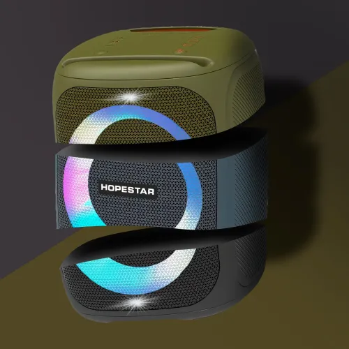 Портативна bluetooth колонка HOPESTAR Party 100, 10000МАч, 50Вт Зелений - фото 8