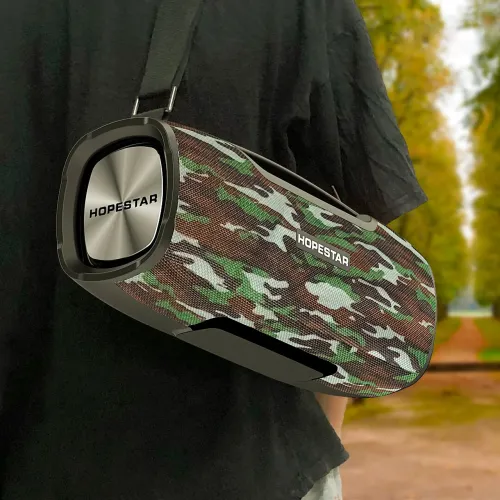 Портативна bluetooth колонка HOPESTAR A6 X, 6000MАч, 55Вт Зелений - фото 4