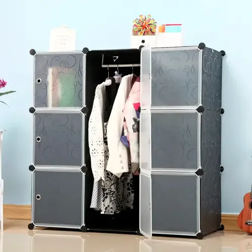 Пластикова складана шафа Storage Cube Cabinet MP-39-61, 9 секцій