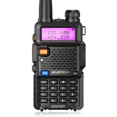 Радиостанция Baofeng UV-5R с радиусом до 18 км,  VHF/UHF, 1800 мА/ч